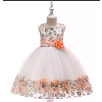 Floral Baby Girl Princess Bridesmaid Pageant Gown Birthday Party Wedding Dress Fashion set